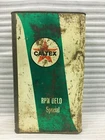 OLD VINTAGE UNIQUE CALTEX OIL AD. SIGN RPM DELO SPECIAL OIL TIN BOX.COLLECTIBLE