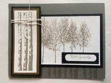 Winter woods sympathy friendship card kit of 10 made w/ Stampin' Up