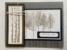 Winter woods sympathy friendship card kit of 10 made w/ Stampin' Up 