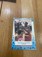 1989 Fleer Basketball Akeem Olajuwon All Stars Sticker Card 2