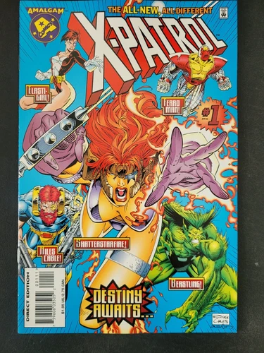 X-PATROL #1 (1996) MARVEL DC AMALGAM COMICS ROGER CRUZ COVER & ART!