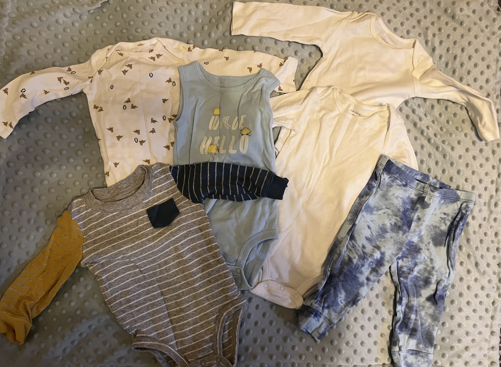 Lot of 6 Carters Infant Clothes Size 9 months eBay