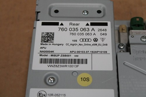 VW Touareg 3 CR7 MIB2 + Computer Centrale Unità Mainunit Esim High2 + Che - Foto 2 di 3