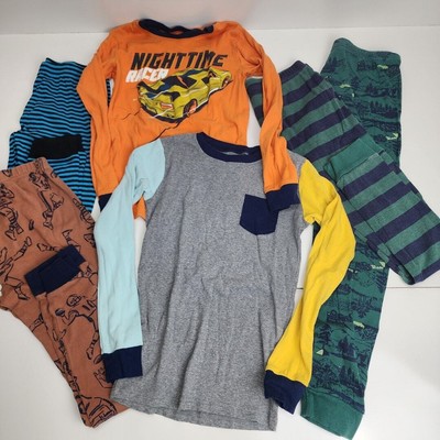 Lot of 6 Carter's Brand Children's Winter Pajamas Long Sleeve & Pants Size 12m