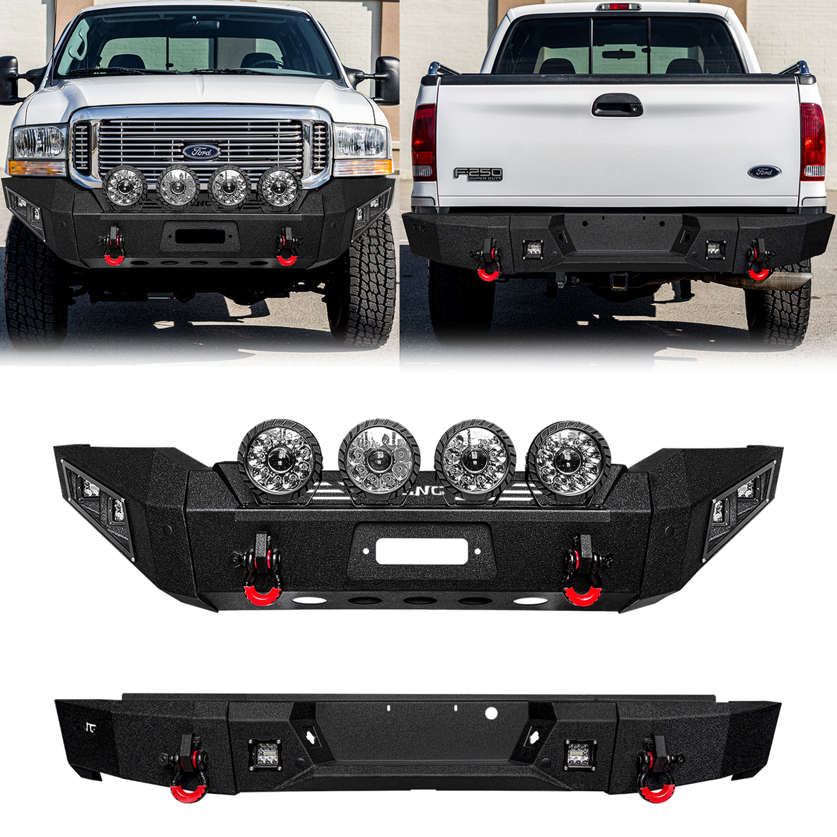 Vijay For1999-2004 Ford F250/F350/F450&Excursion Front/Rear Bumper