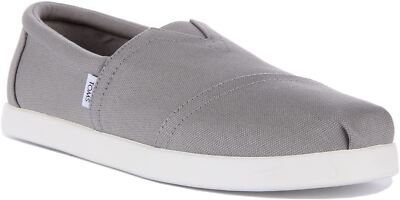 Toms Alpargata Fwd Recycled Cotton Classic Mens Casual Shoes Grey UK 12  UK