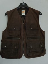 Rugged Earth Billabong Gilet Mens Waxed Cotton Vest Brown Made In Australia M