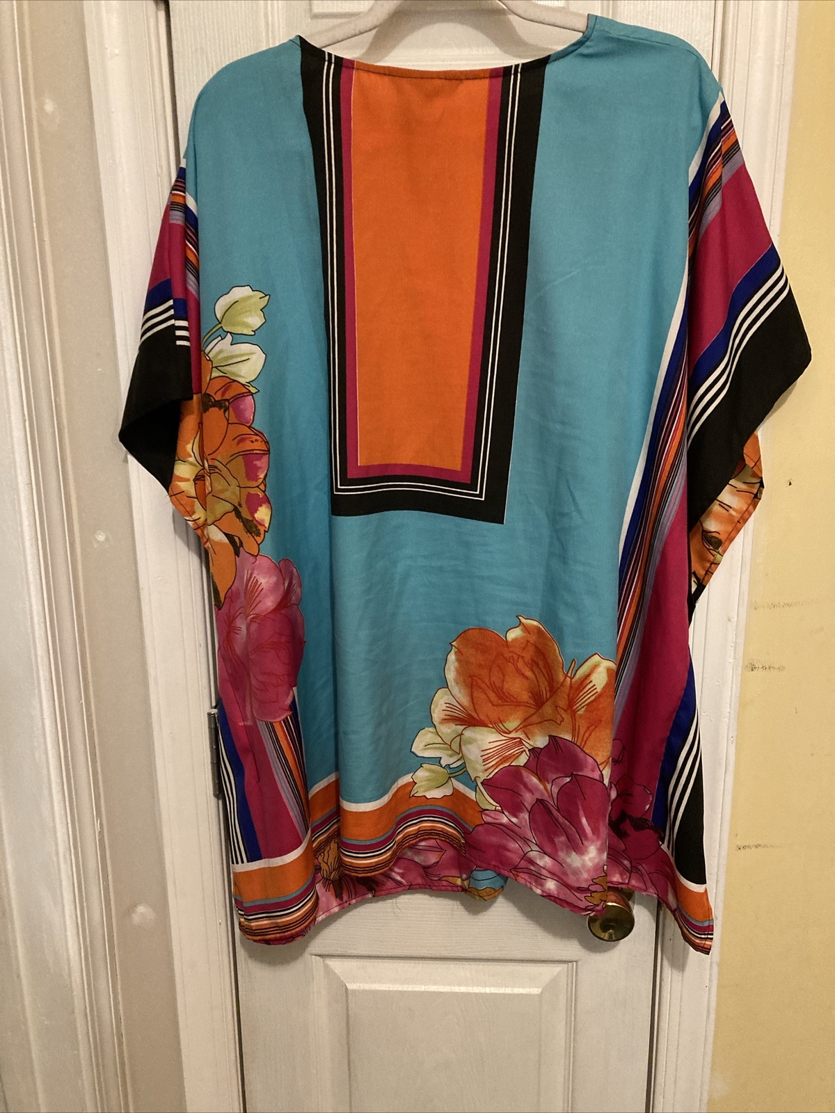 Millenium Women’s Multicolored Square Sleeves Str… - image 8