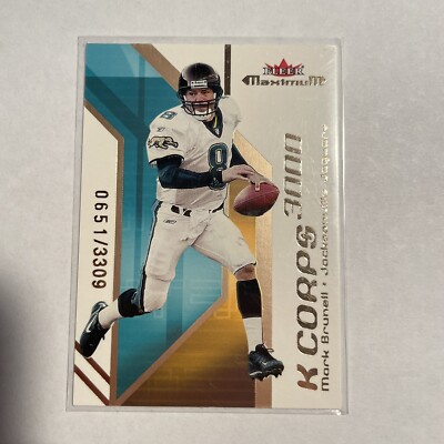 2002 Fleer Maximum K Corps Jaguars Football Card #13 Mark Brunell/3309