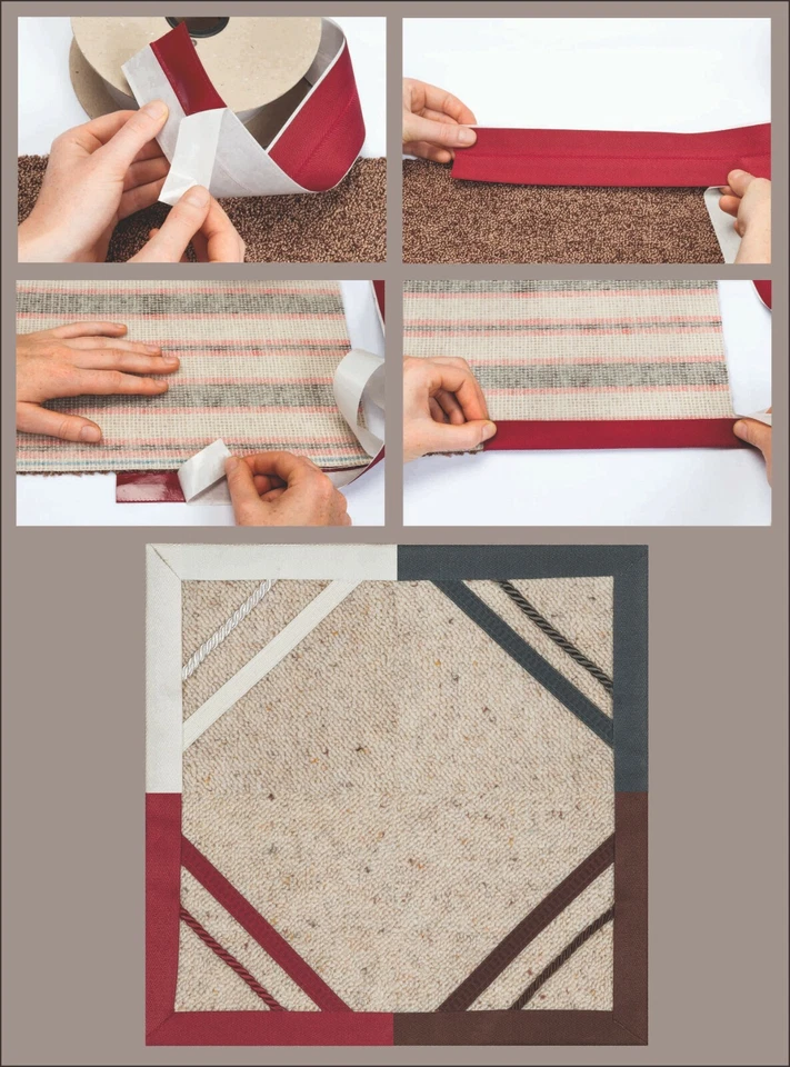 Teppicheinfassband selbstklebend, Breite 50 mm, div. Farben / Aufmachung 5 m - Bild 2 von 2