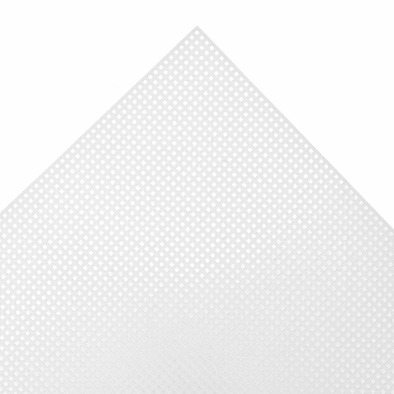 10 Pack Mesh Plastic Canvas Sheets 78x55mm - Cross Stitch Grid For DIY Crafts, Embroidery, & Needlepoint Projects