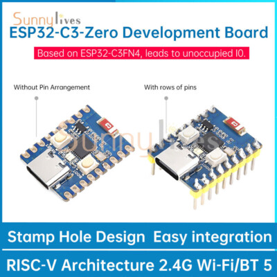 ESP32-C3-Zero WiFi Bluetooth Development Board Single Core Processor ESP32-C3FN4