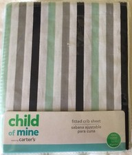 Carter's Child of Mine Fitted Crib Sheet stripe new 11394