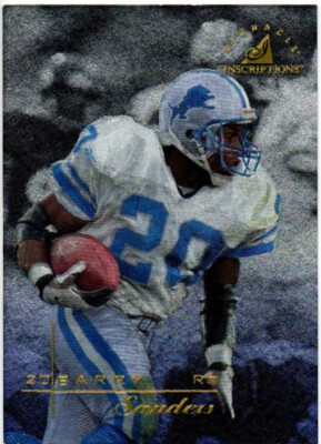 1997 SKYBOX  PINNACLE INSCRIPTIONS  BARRY SANDERS  CARD #20