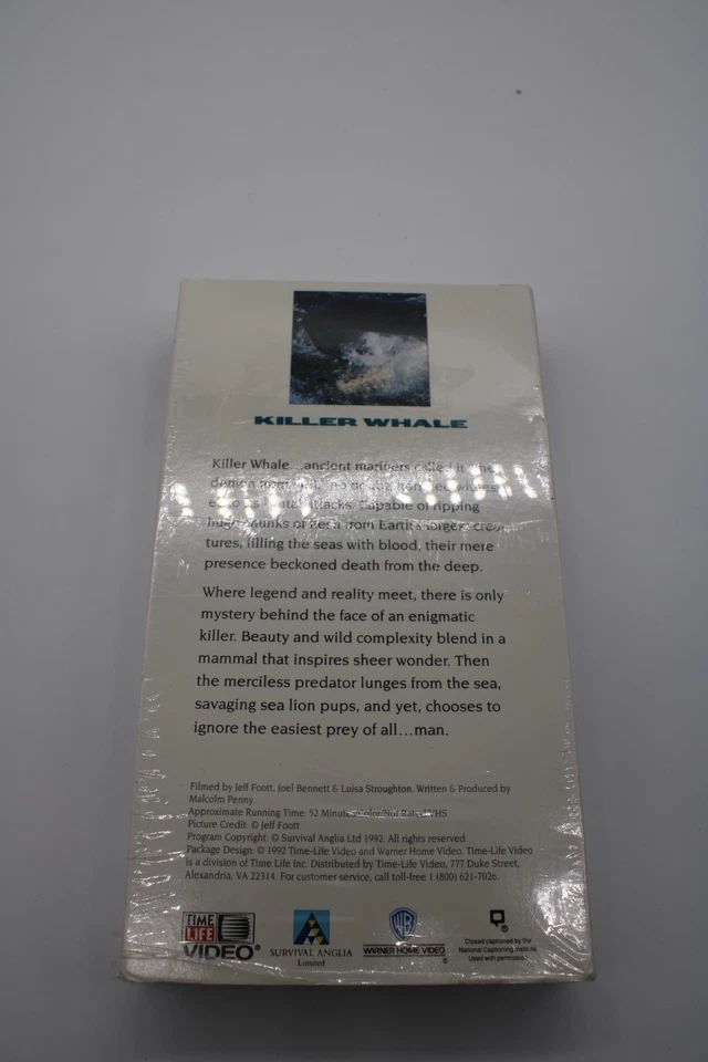 Time Life Video: Predators of the Wild - Killer Whale  VHS With Shrink - Image 2 of 3