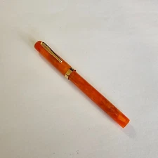 Conklin Orange Glider Deluxe fountain pen 14KT Fine Nib