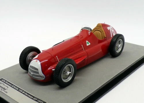 Modellini statici di auto, furgoni e camion rossi per Alfa Romeo scala 1:8