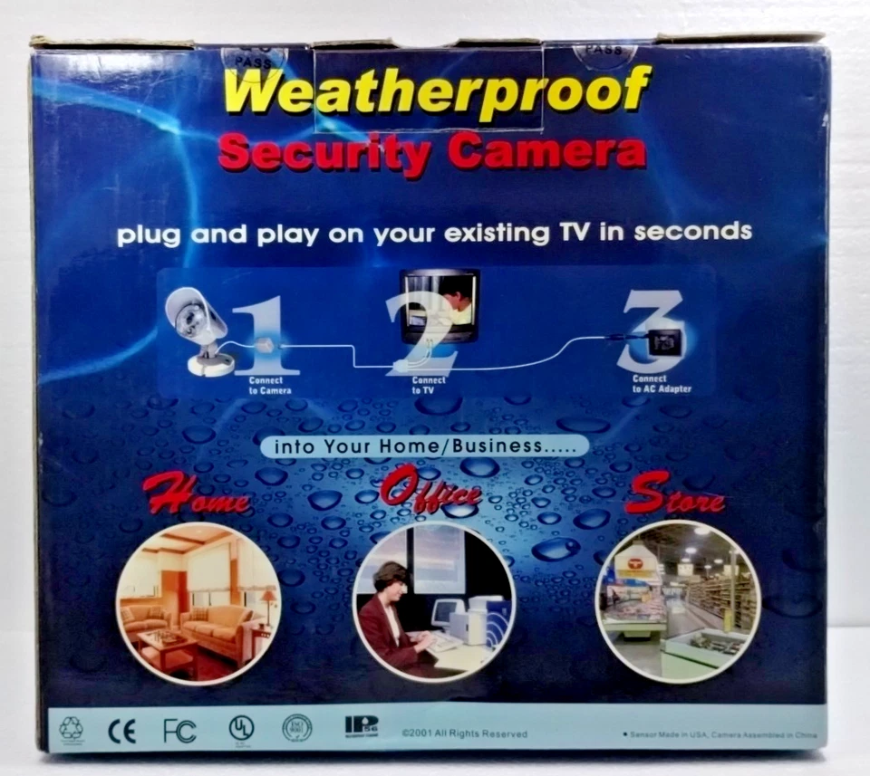IP 56 Weatherproof Security Camera To TV Color W/ Night Vision & Mic - Image 2 of 4