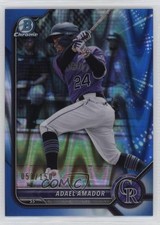 2022 Bowman Chrome Prospects Blue RayWave Refractor 57/150 Adael Amador 13c1