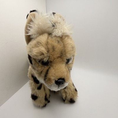 SOS Save Our Space African Serval Cat Plush Toy Realistic Jungle Spotted 13''