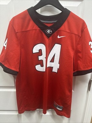 Nike Georgia Bulldogs Herschel Walker 34 Football Jersey Red Size Women s XL