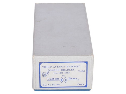 NJ Custom Brass TO-408 HO BRASS Third Avenue Railway Osgood Bradley Trolley EX - Afbeelding 12 van 12
