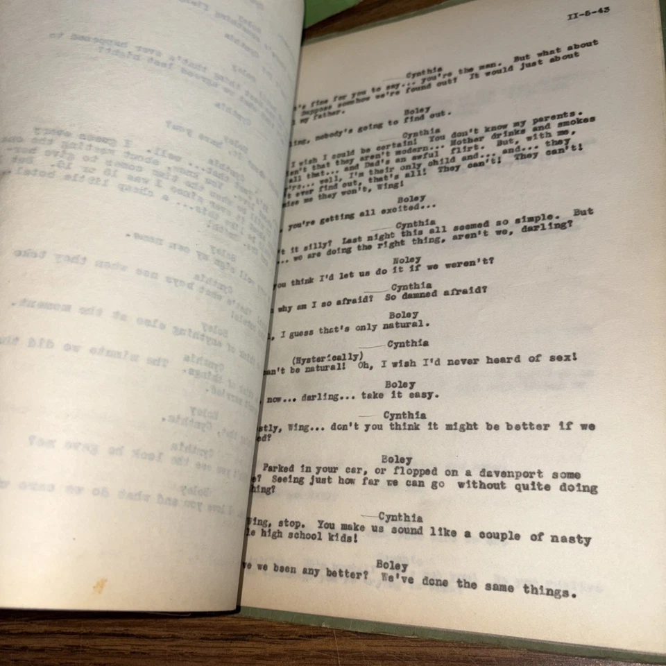 VTG Original Leah Salisbury Play Script: The Bo Tree by Frank Gabrielson - Image 4 of 4