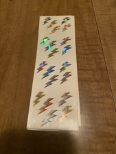 Mrs. Grossman's Stickers 1 ONE Strip ~Lightning Bolt~ Vintage 1993 RARE~LP
