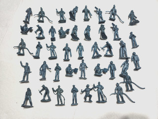 41 MARX 45MM AIR FORCE PERSONNEL FROM A MILITARY TRAINING CENTER PLAYSET.