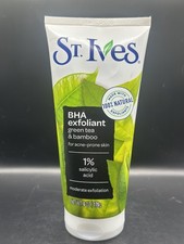 St. Ives BHA Exfoliant, Green Tea  Bamboo for Acne-Prone Skin, 6 oz, Exp. 4/27
