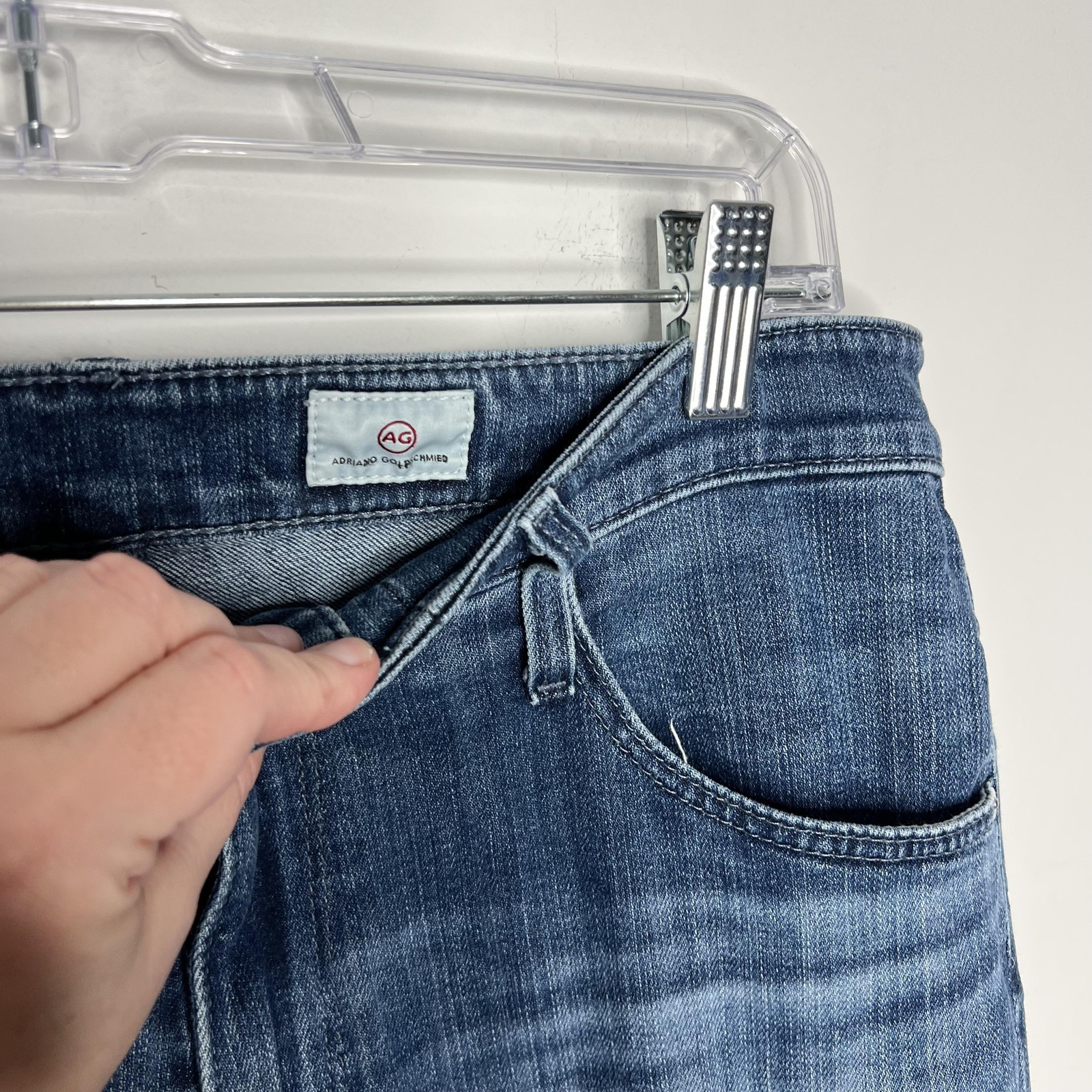 AG Adriano Goldschmied Farrah Jeans Womens 29R Blue High Rise Skinny Ankle thumbnail 4