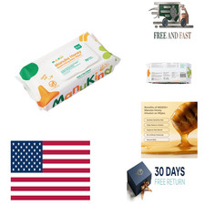 Manuka Honey Baby Wipes, 100 Bamboo, Plastic Free, Natural Non-Toxic Unscented