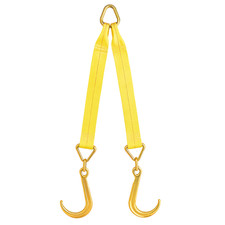 Bxr V-bridle Tow Straps 3 X 24 - 8 J Hooks 16200 Lbs Rollback Car Hauler Bxr V-bridle Tow Straps 3 X 24 - 8 J Hooks 16200 Lbs Rollback Car Hauler