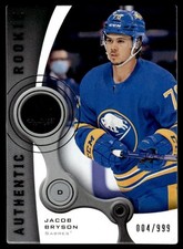 2021-22 SP Game Used 2005-06 Retro Rookies Jacob Bryson 004/999 Buffalo Sabres