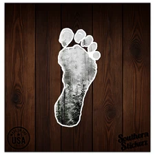 Footprint Bigfoot - Vinyl Decal Sticker - Car Window Laptop - ebn9217