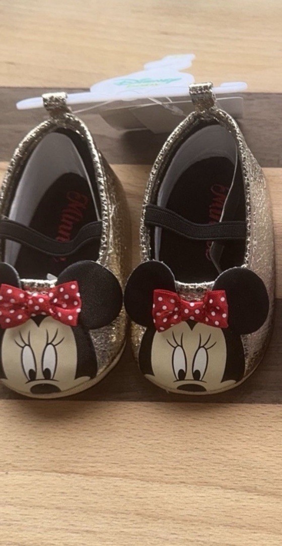 Mary Jane Gold Color 3-6 M And 6-9