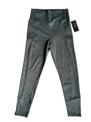 Eddie Bauer Prairie Leggings Womens XL Green Gray 27'' Pockets NWT Urban Chic Edy