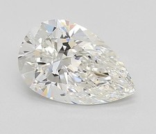 1.08CT Lab Grown Cvd Diamond 8x6 MM Pear D Color, If Certified Loose