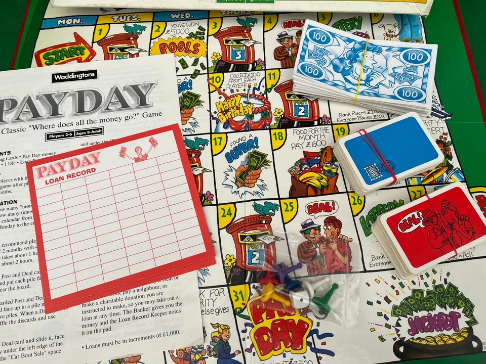 PAYDAY Vintage Board Game 1998 100% COMPLETE - CLASSIC Christmas Family Fun Game - Image 2 of 4