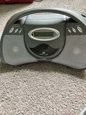 2010 GPX Portable CD Player Boombox with AM/FM Radio - Gray - Pre-owned