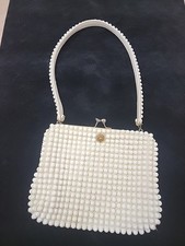 Vintage Grandee Beads Beaded Clutch Evening Bag 1950