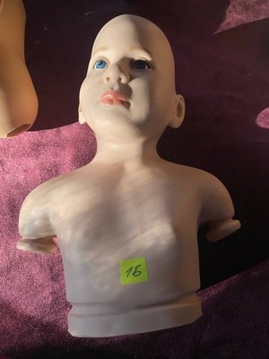 Vintage Puppen Büste Nr. 16, Marke sigikid aus Vinyl