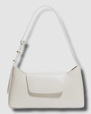 Borsa a tracolla donna Elleme in pelle bianca perlata $416