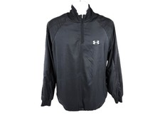 Under Armour 1/4 Zip WIndbreaker Jacket, UA Men's M Black Performance Pullover