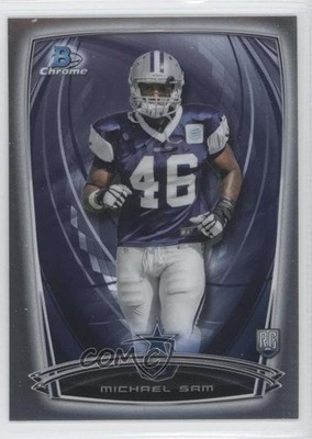 2014 Bowman Chrome Michael Sam (arms bent facing forward) #200 d1f