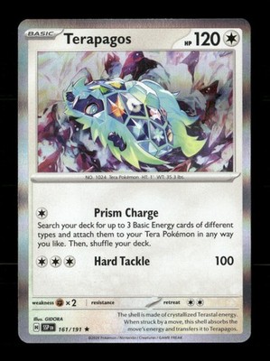 Terapagos 161/191 Surging Sparks Holo NM/M Pokemon