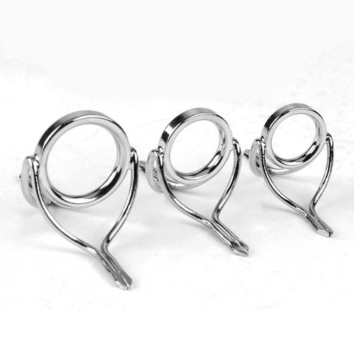 Punte guide canna da pesca in ceramica top acciaio inox occhielli riparazione linea 7 misure - Foto 4 di 13