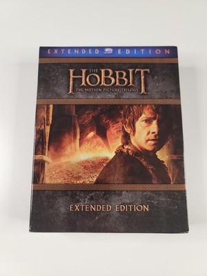 The Hobbit: The Motion Picture Trilogy Extended Edition (Blu-Ray) VG Read Below 