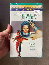 THE COURT JESTER New Sealed VHS Clamshell 1996 Release PARAMOUNT Danny Kaye THE COURT JESTER New Sealed VHS Clamshell 1996 Release PARAMOUNT Danny Kaye