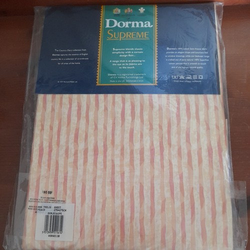 DORMA VINTAGE COUNTRY DIARY COLLECTION ROSE TRELLIS FLAT SHEET KING SIZE 1994 - Picture 2 of 2